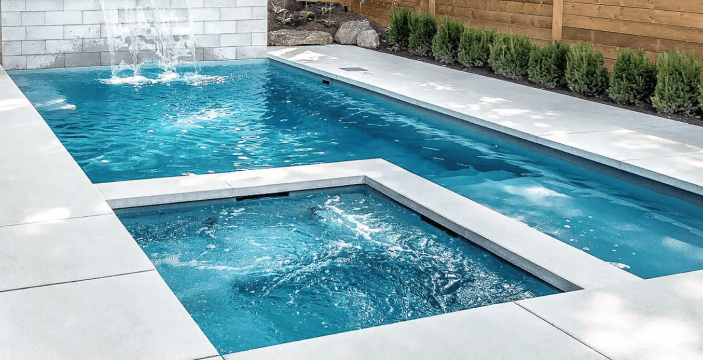 Fiberglass pool installation by Avanti Landscaping